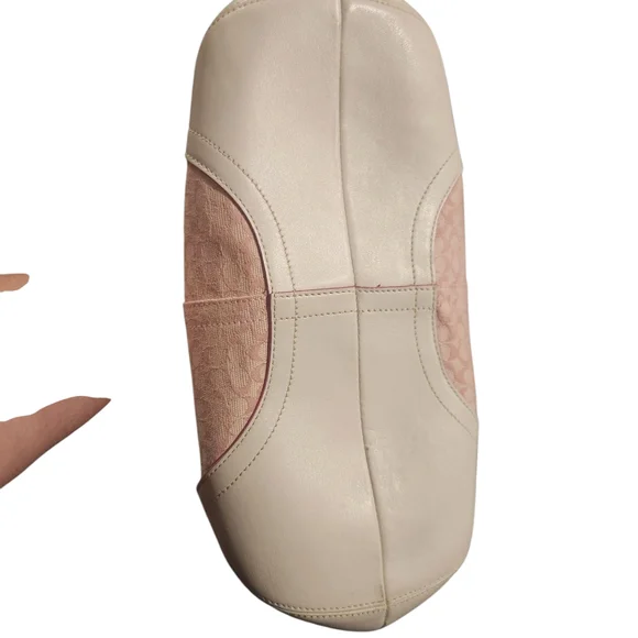 Coach Pink and Tan Shoulder Bag - Picture 6 of 7